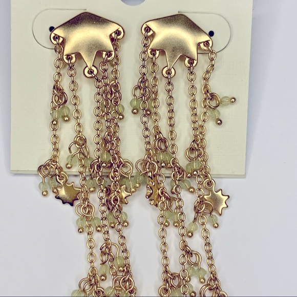 Lucky Brand Gold Star Showers Drop Earrings - Picture 5 of 8